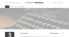 Desktop Screenshot of bernardgauthier.com