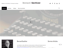Tablet Screenshot of bernardgauthier.com